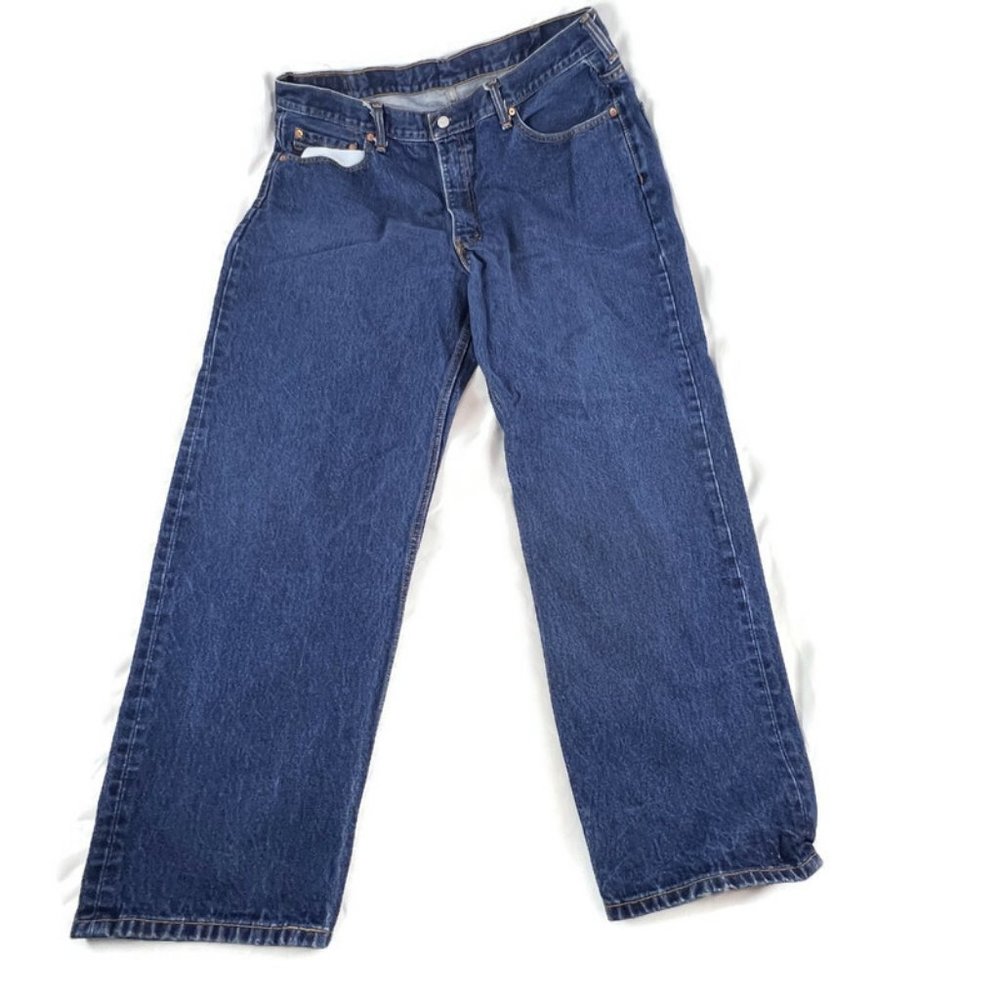 Levi’s 550 Relaxed Fit Mens Jeans 42x30 Straight Leg  Dark Wash